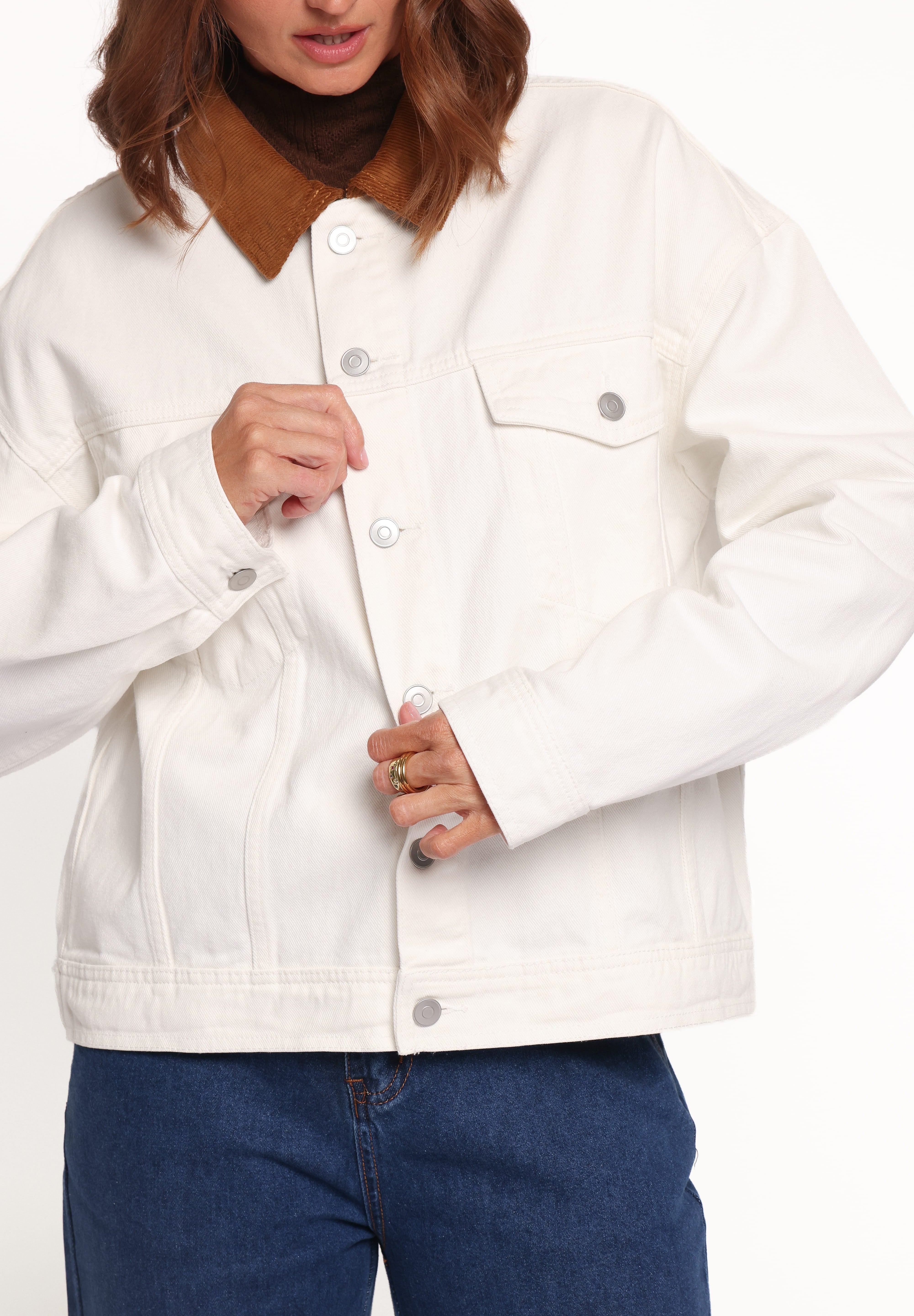 Larosa Denim Jacket - Ivory