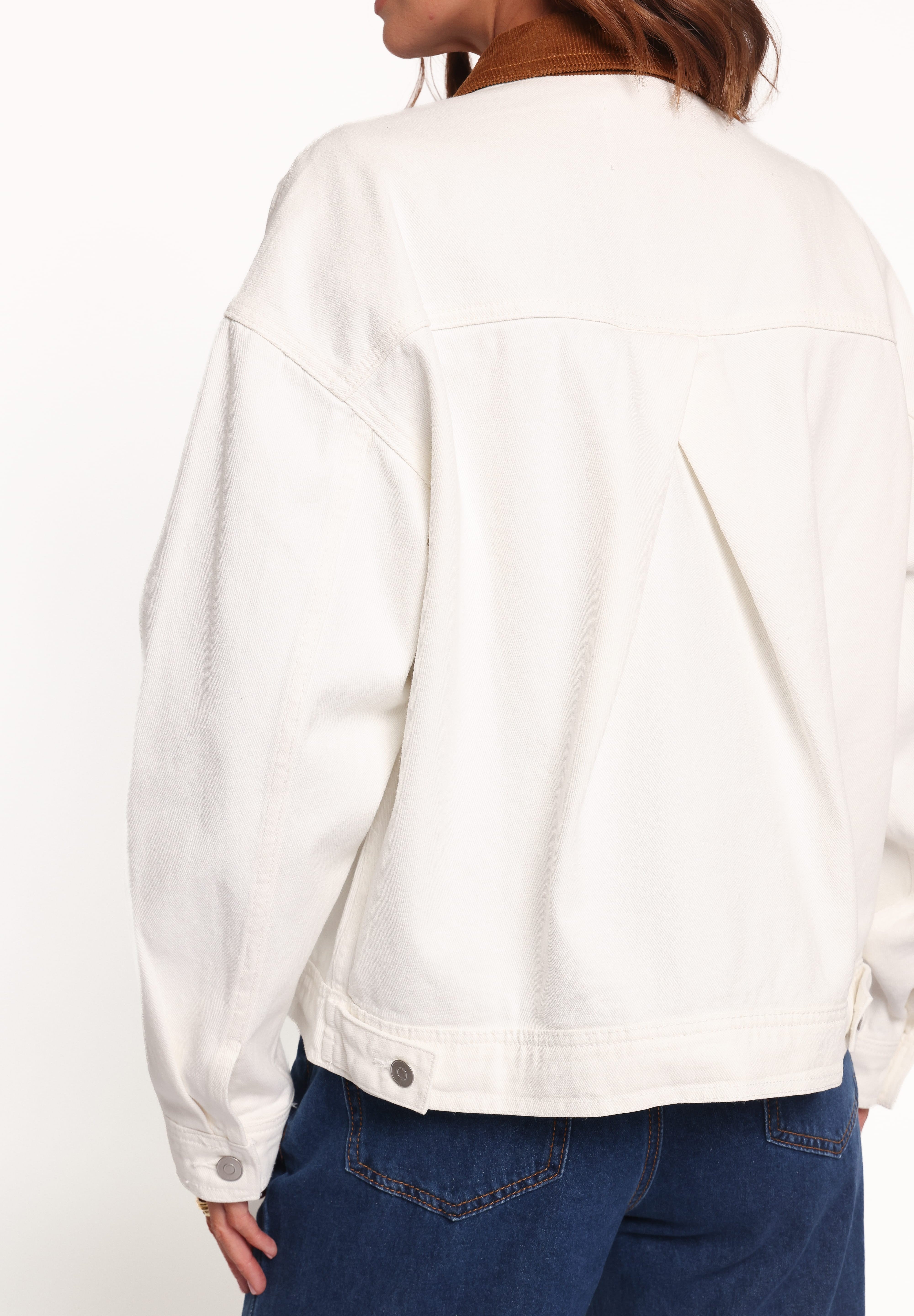 Larosa Denim Jacket - Ivory