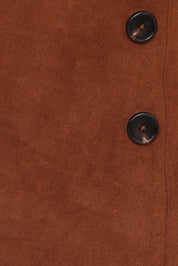 Arnie Faux Suede Mini Skirt - Copper Tan