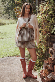 Rory Shorts - Brown Gingham