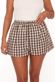 Rory Shorts - Brown Gingham