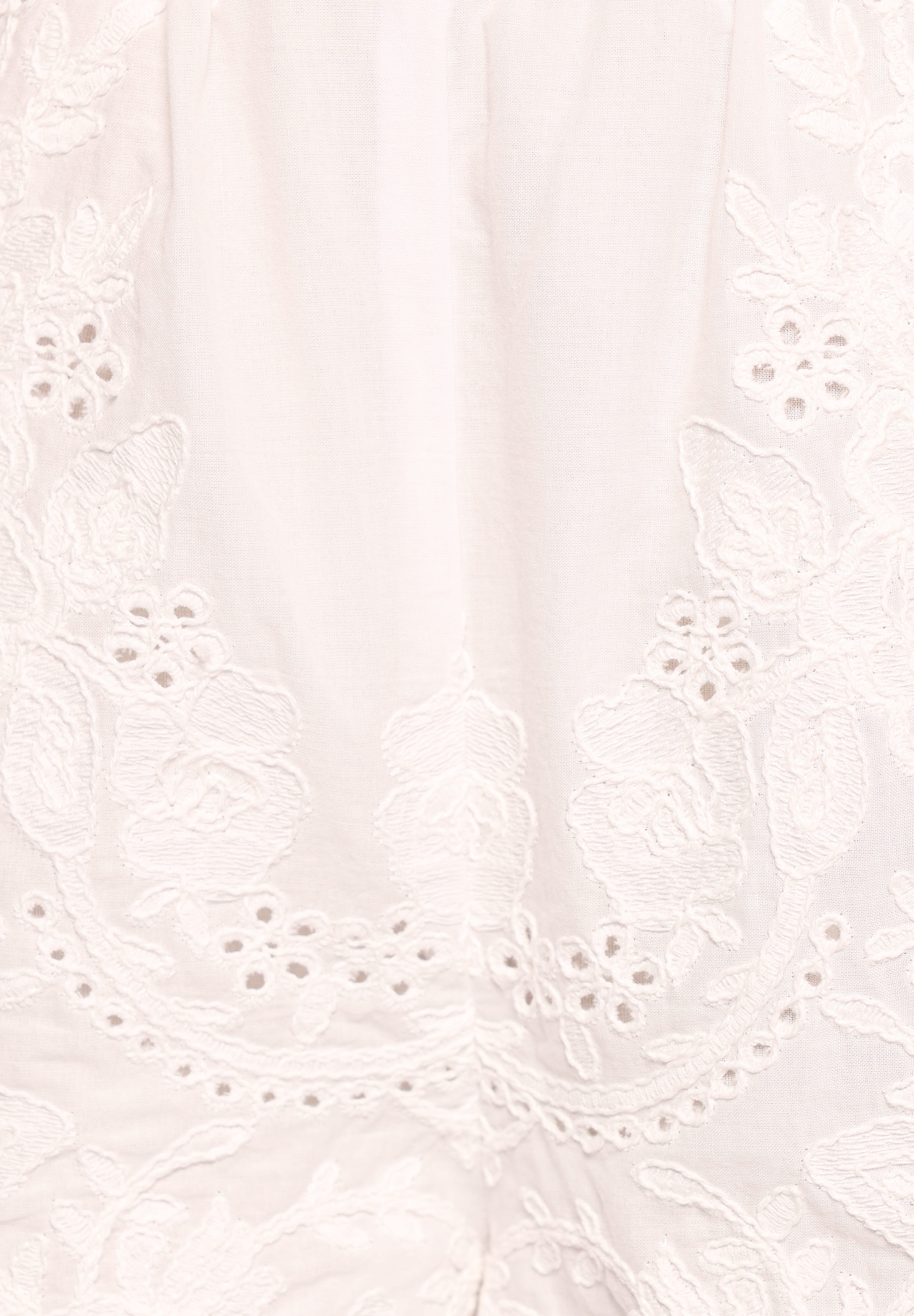 Tanis Embroidered Shorts - White