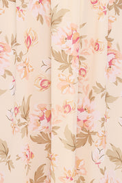 Aine Midi Dress - Cream Floral