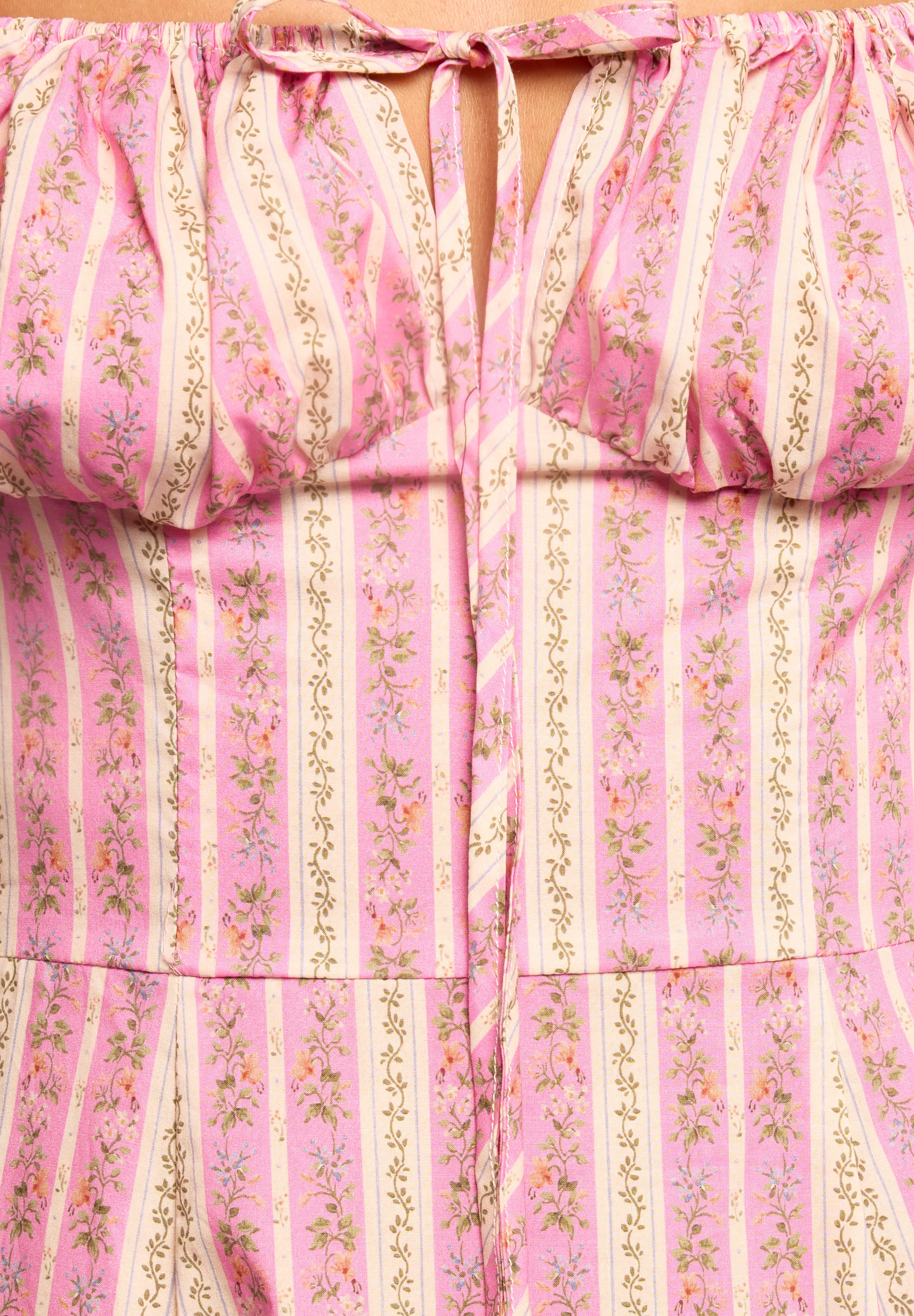 Amethyst Midi Dress - Pink