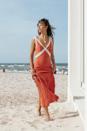 Andie Midi Dress - Blood Orange