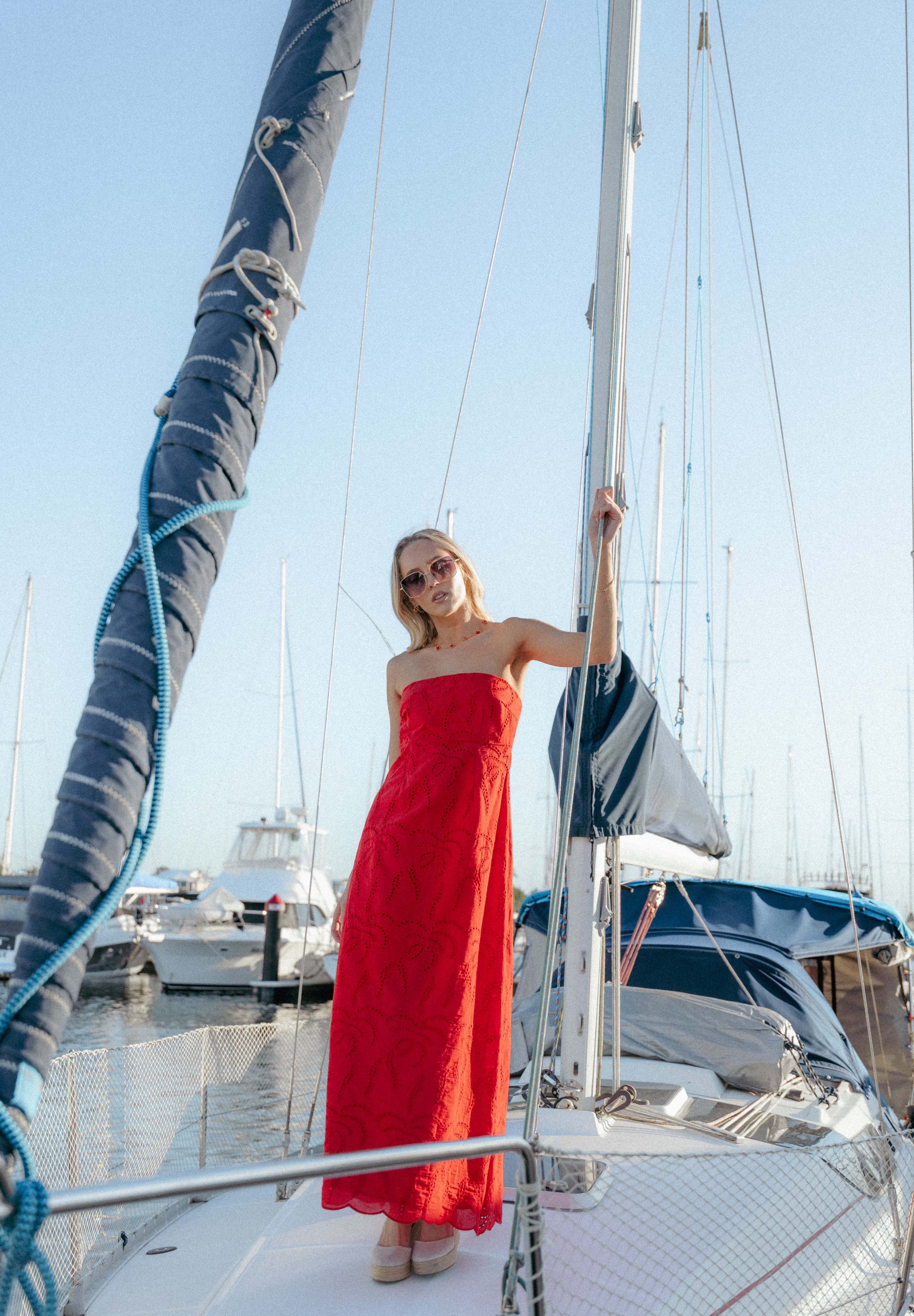 Brea Maxi Dress - Red