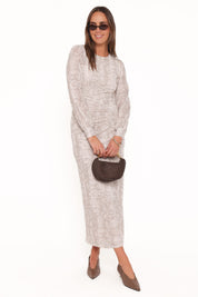 Clemens Mesh Maxi Dress - Snake Print
