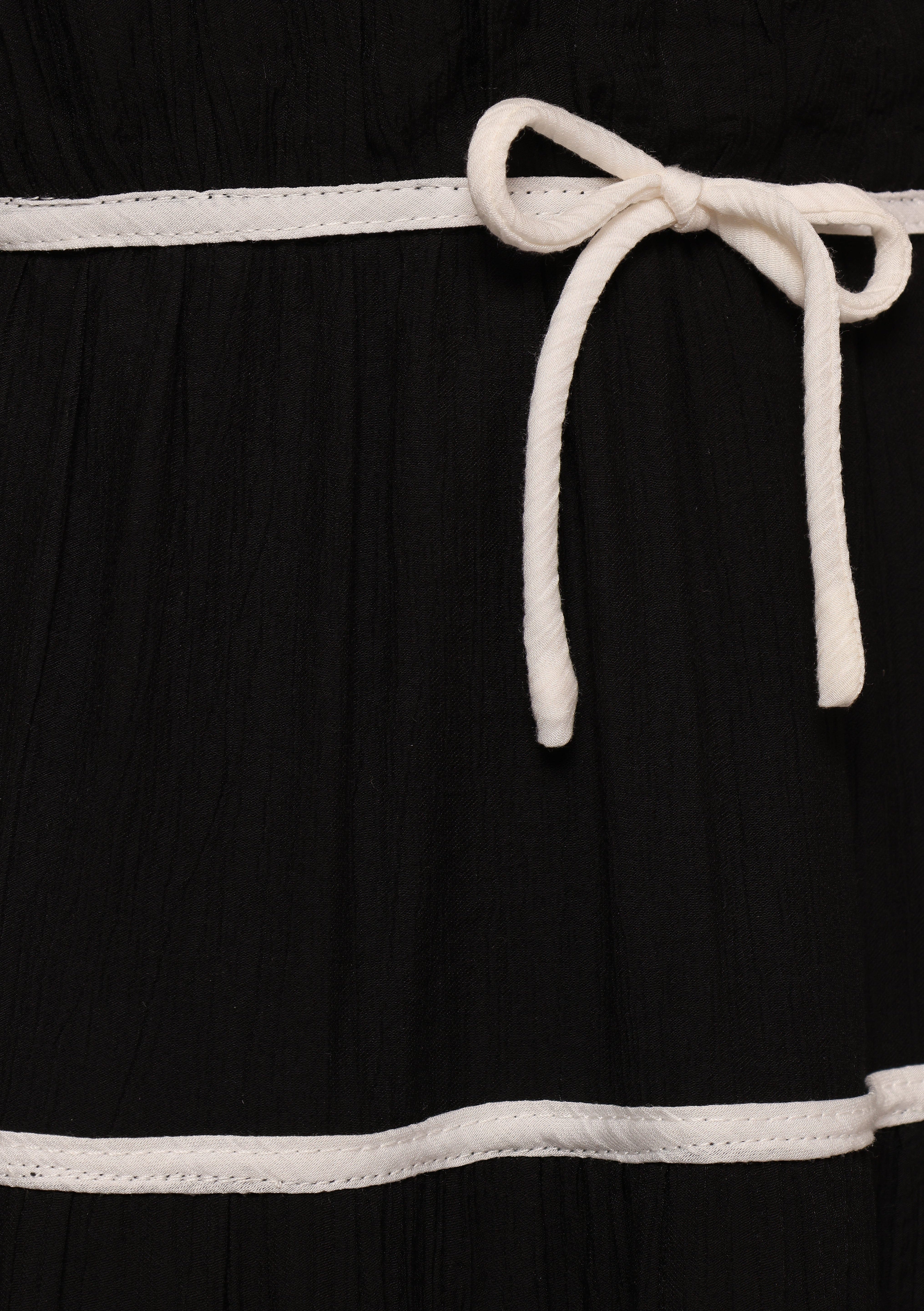 Harvey Maxi Bow Dress - Black/White