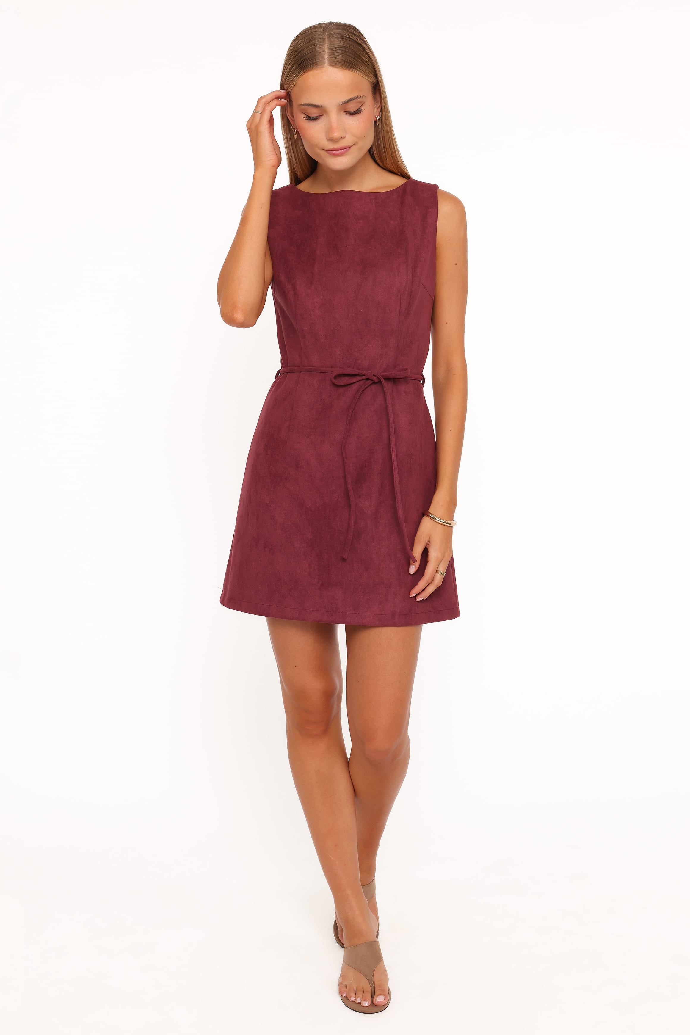 Sharna Mini Dress - Burgundy