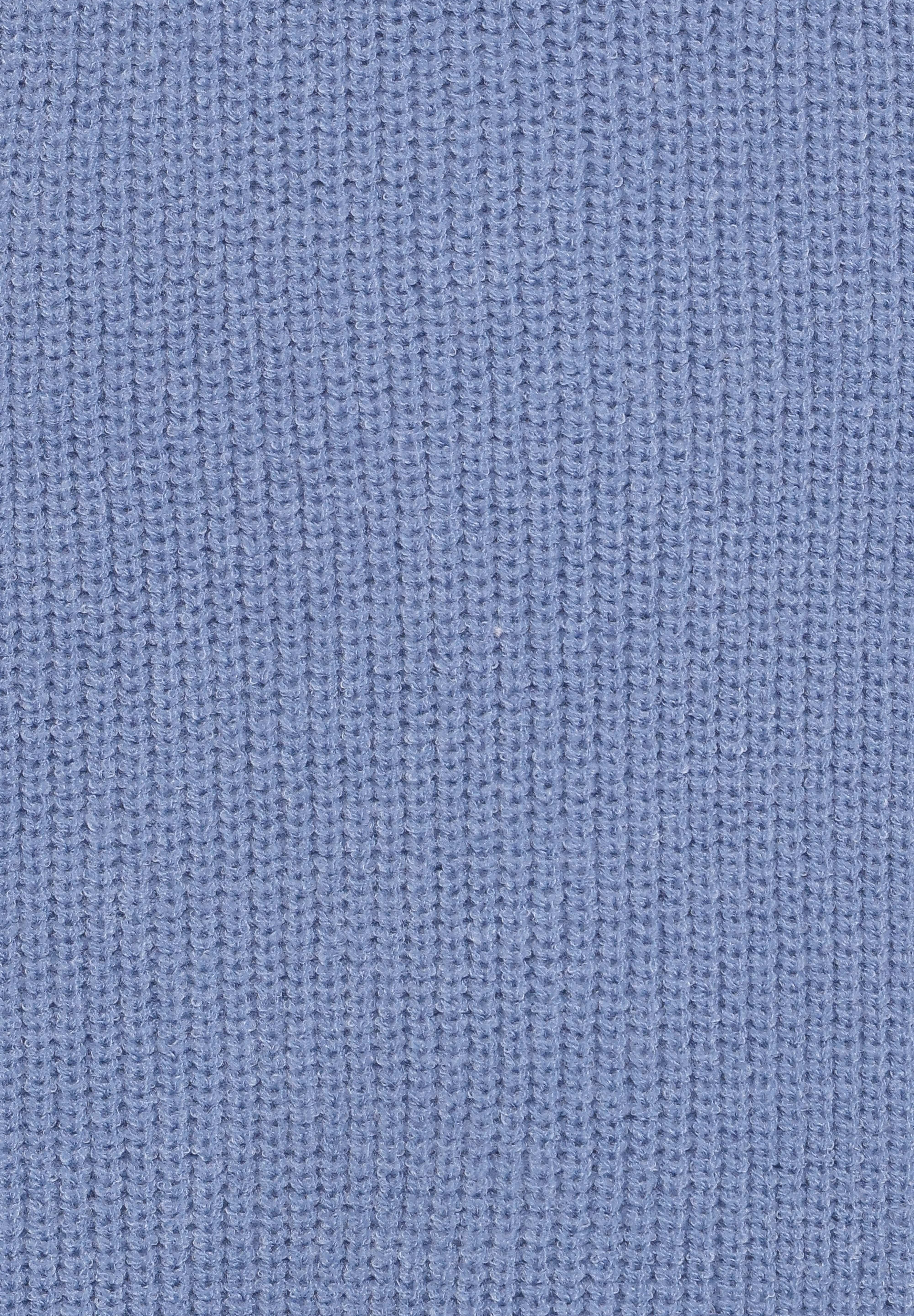 Wright Knit Mini Dress - Dusty Blue