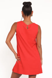 Zoe Mini Dress - Red