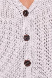 Arcadia Floral Cardigan - Light Grey