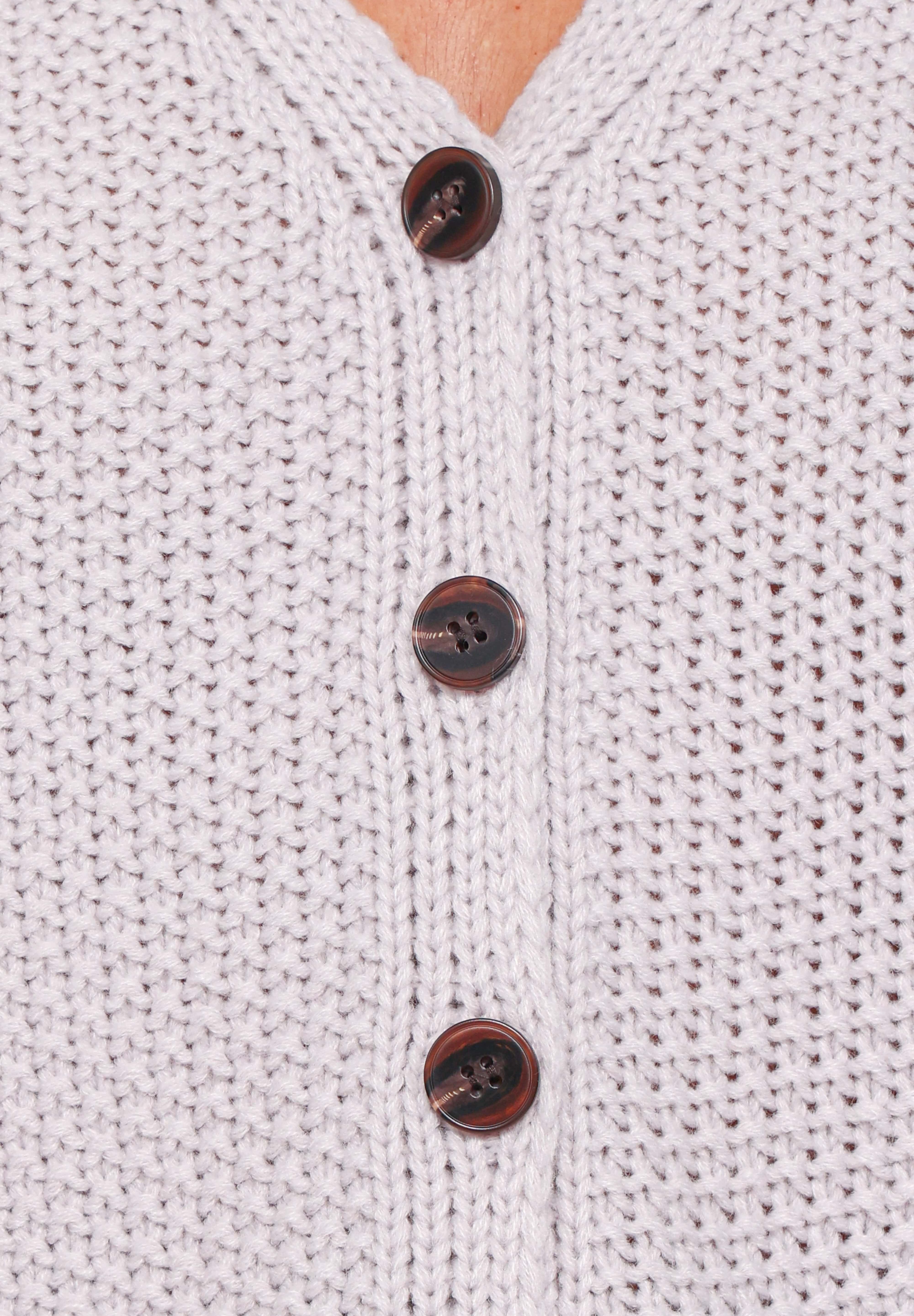 Arcadia Floral Cardigan - Light Grey