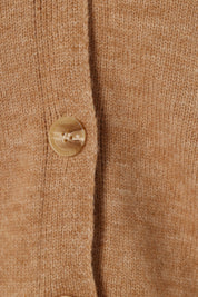 Isabel Button Front Cardigan - Beige