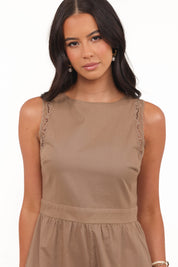 Zelus Romper - Brown