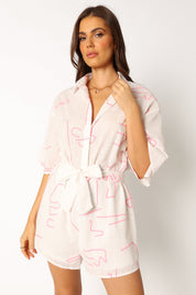 Kellie Romper - White