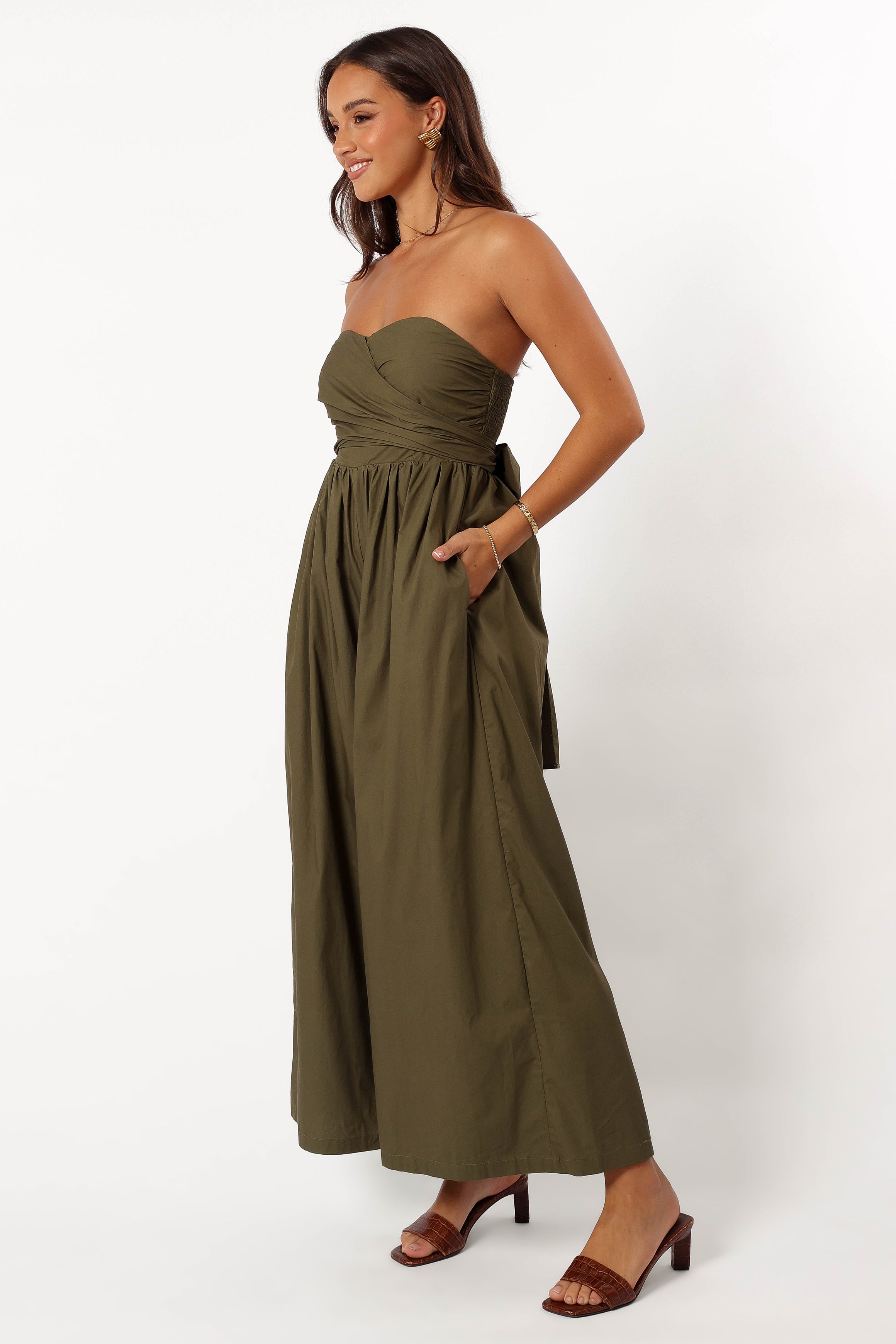 Marias Jumpsuit - Deep Olive
