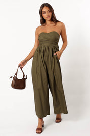 Marias Jumpsuit - Deep Olive