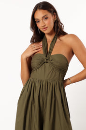 Marias Jumpsuit - Deep Olive