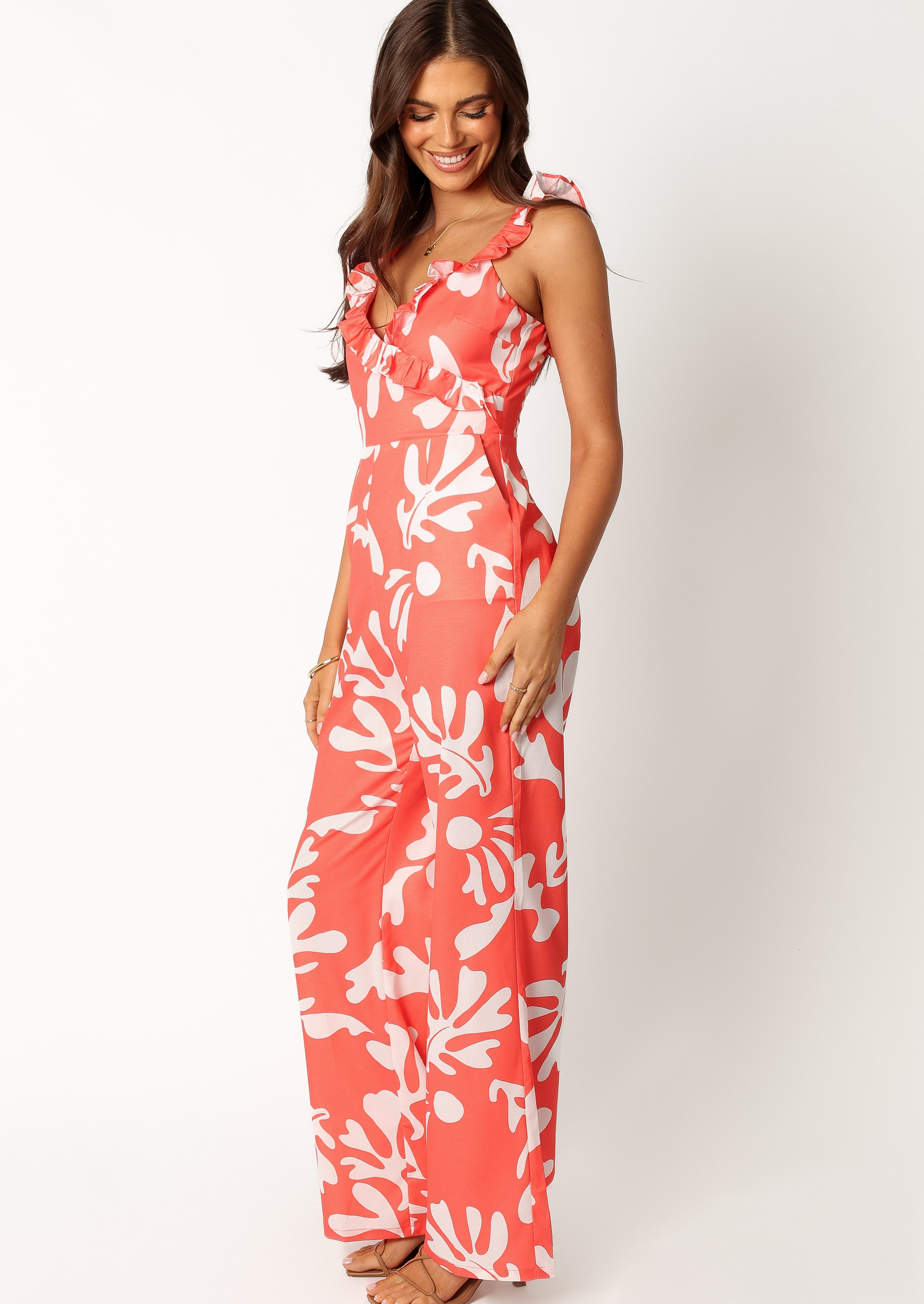 Payton Jumpsuit - Melon White