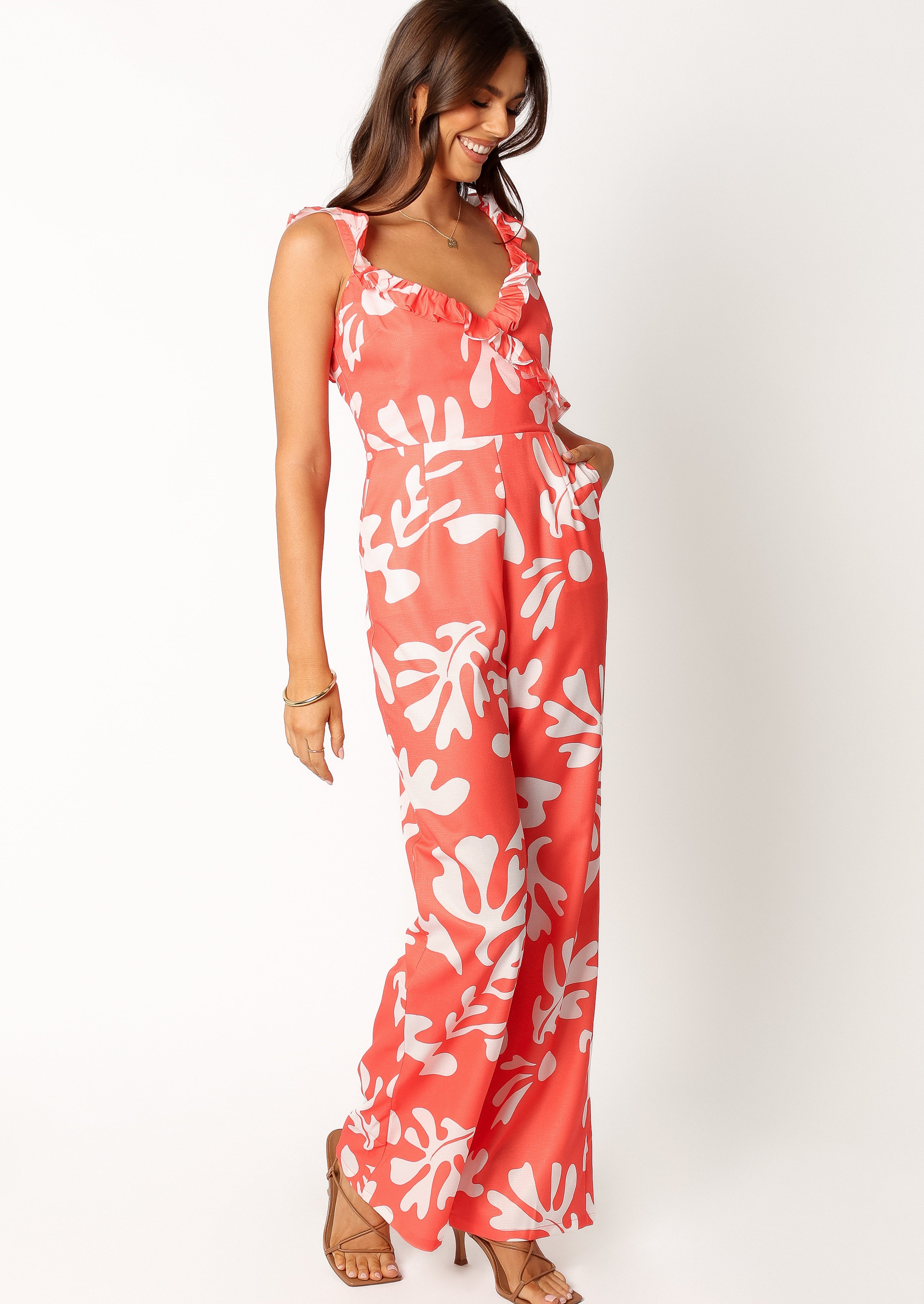 Payton Jumpsuit - Melon White