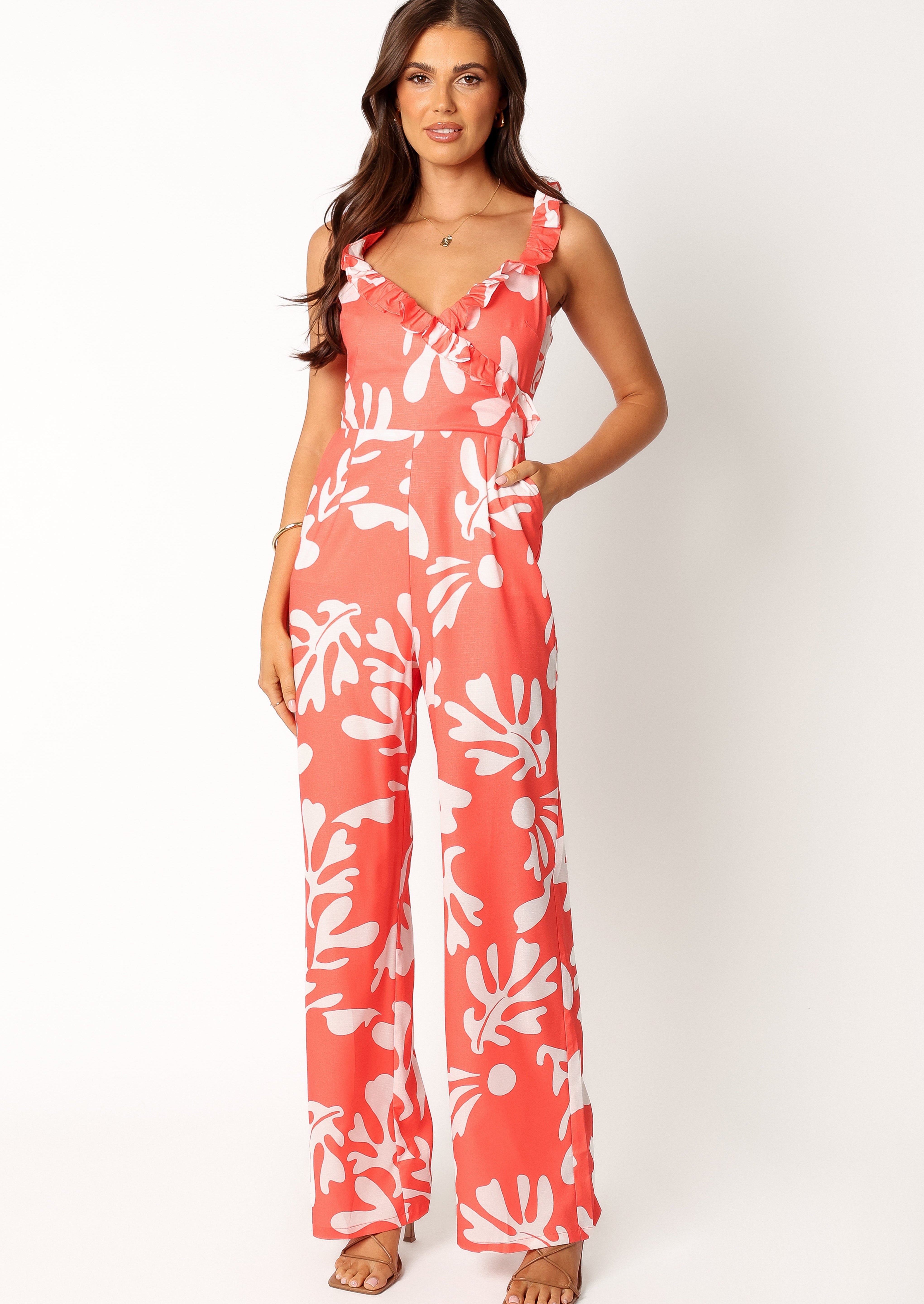 Payton Jumpsuit - Melon White