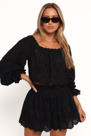 Alessia Two Piece Set - Black