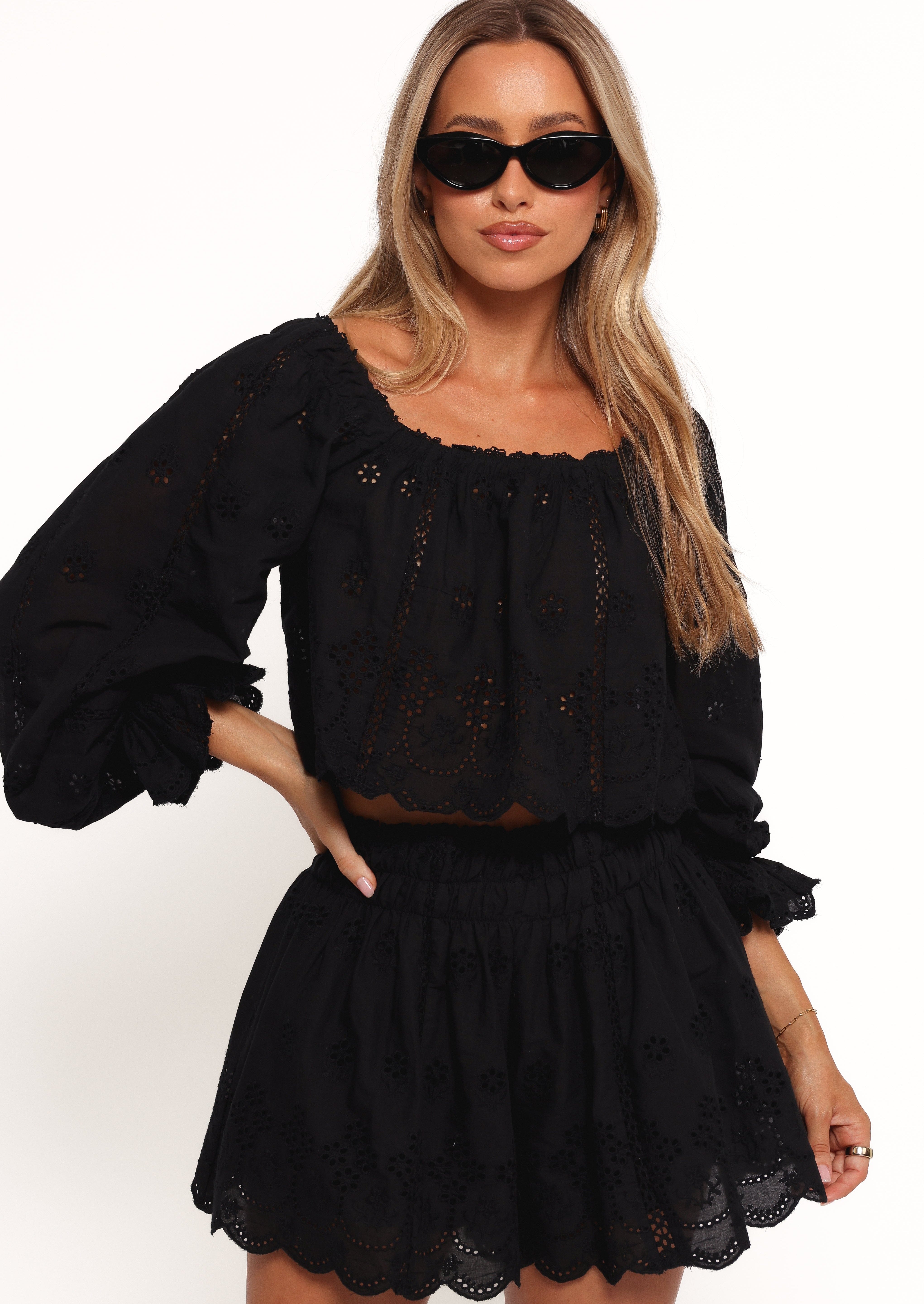 Alessia Two Piece Set - Black