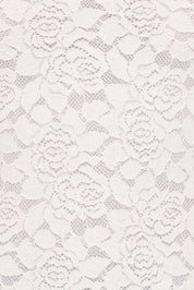 Beatriz Lace High Neck Top - Ivory