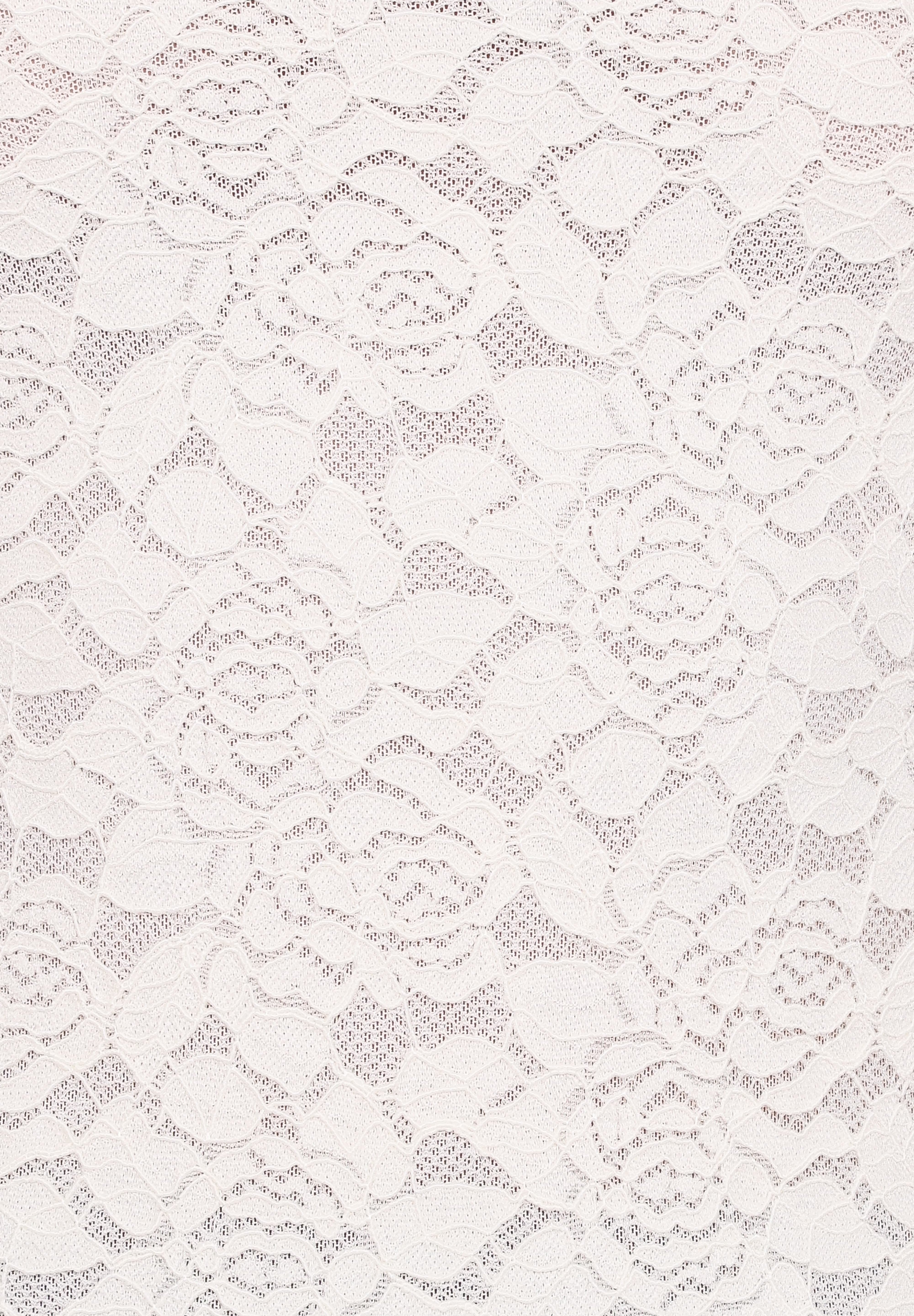 Beatriz Lace High Neck Top - Ivory