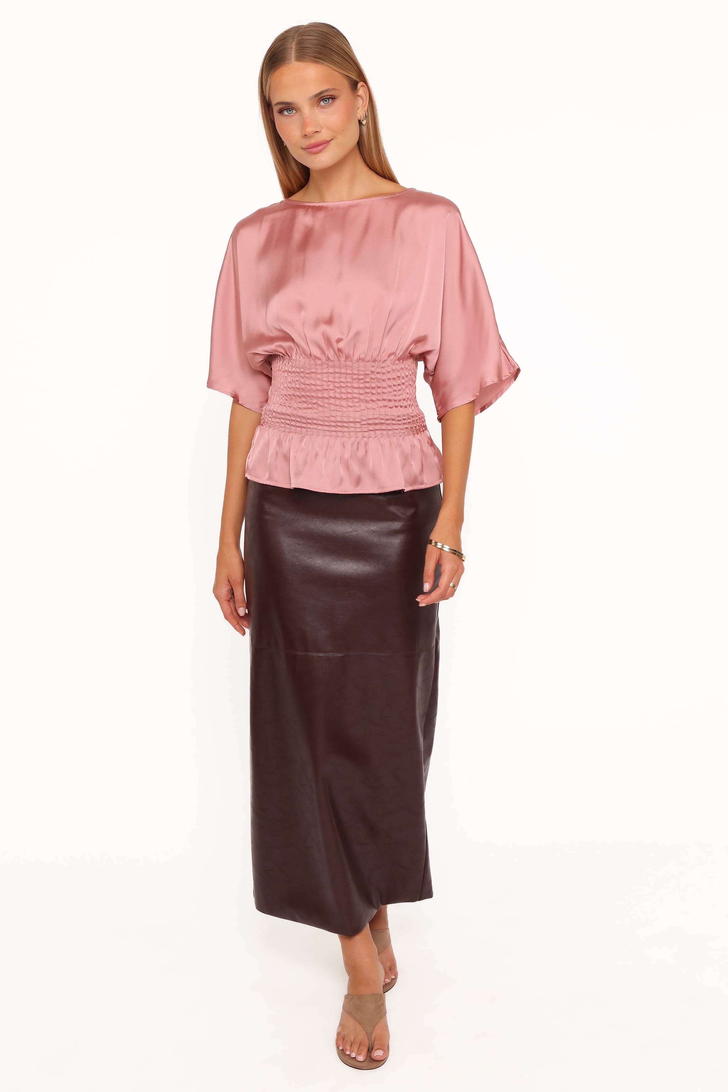 Cherish Pintuck Top - Rose
