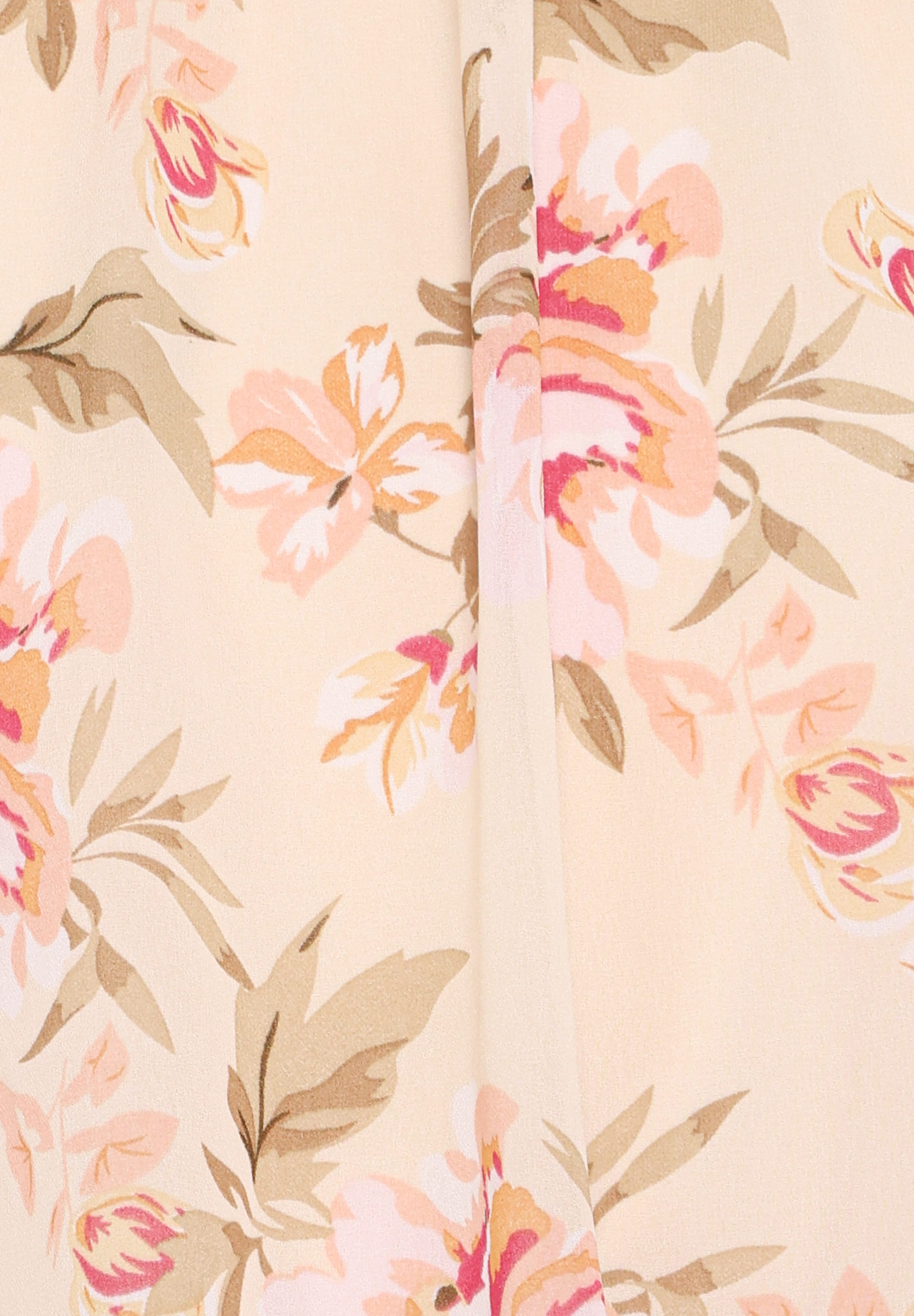 Dallas Long Sleeve Top - Cream Floral
