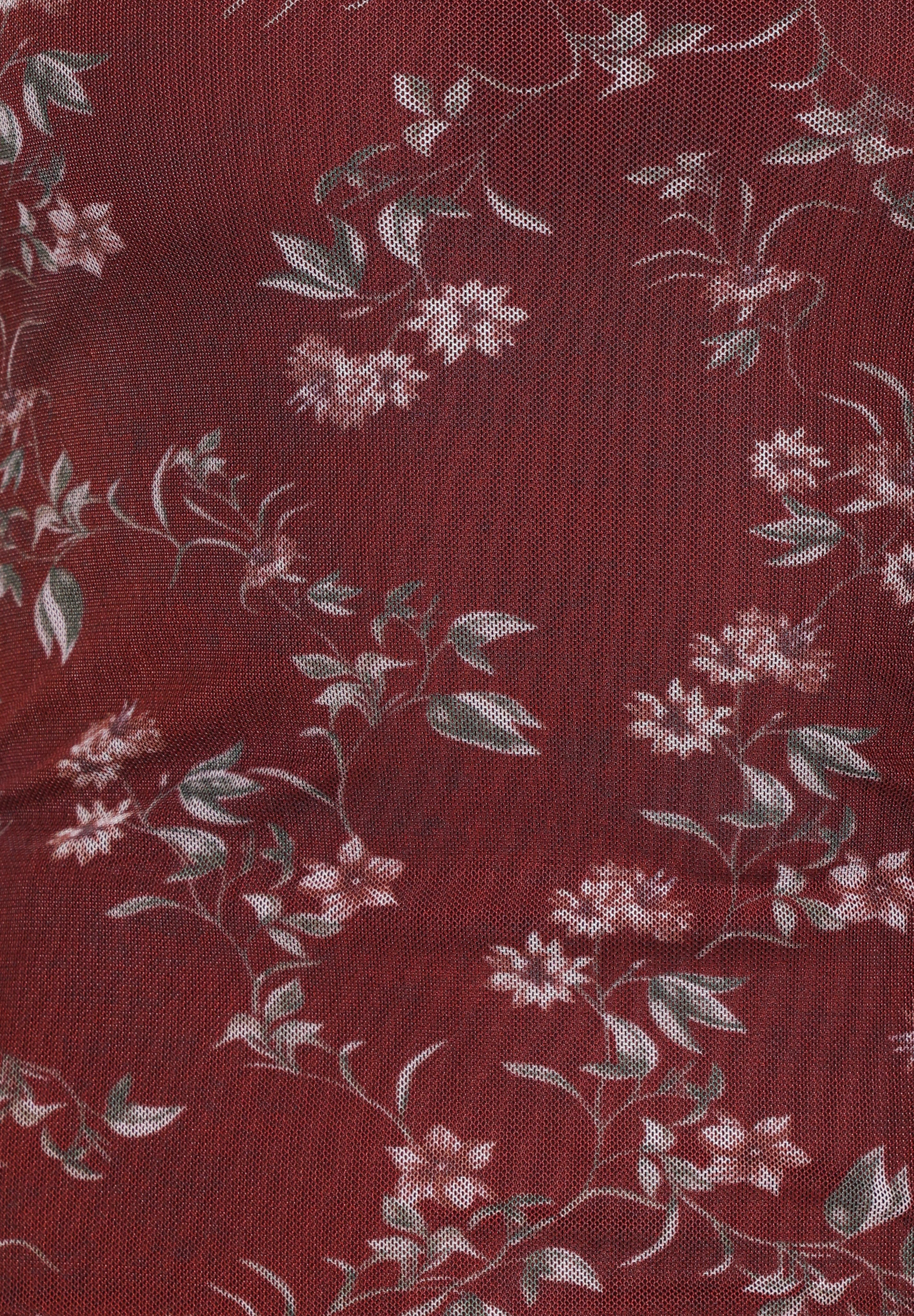 Ermen Mesh Top - Rust Floral