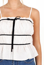 Jenni Top - White Floral