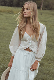 Nolette Top - Cream White