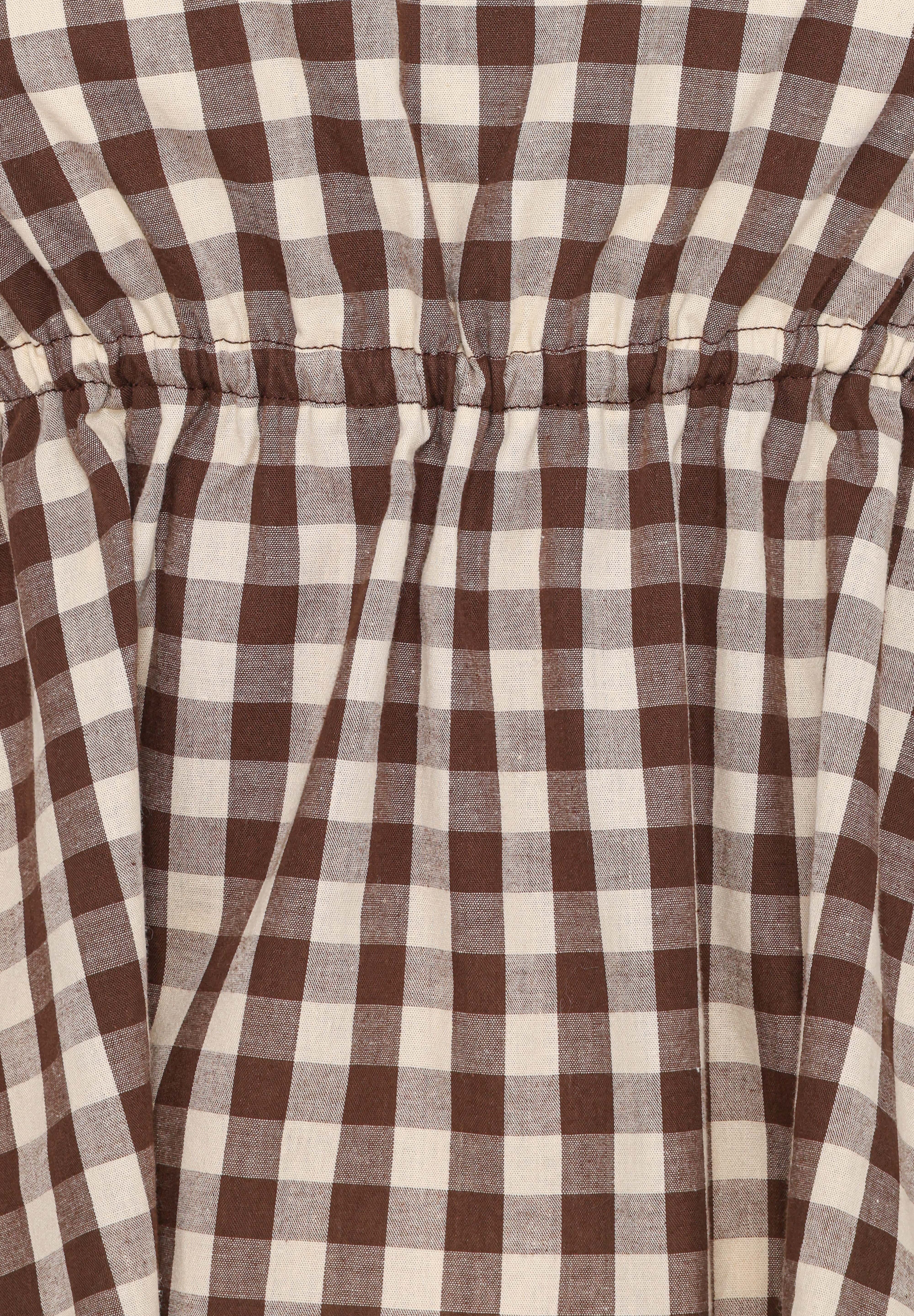 Rory Top - Brown Gingham