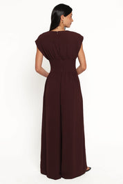 Elsie Jumpsuit - Chocolate Brown