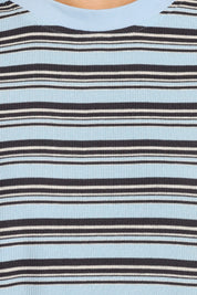 Bene Tee Skirt Set - Blue Stripe