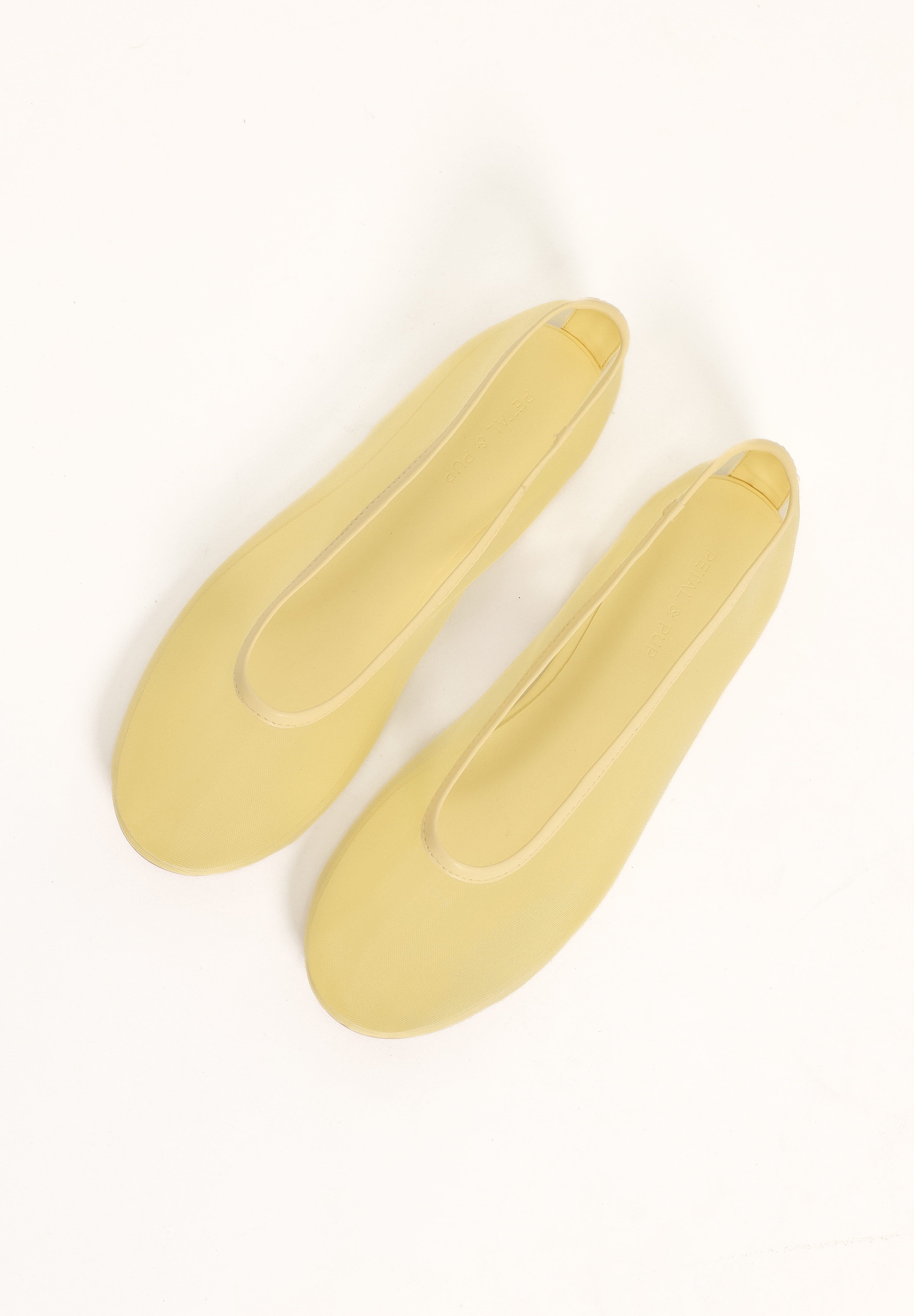 Evonne Mesh Flat - Butter Yellow