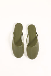 Gabrielle Mesh Flat - Olive Green