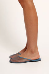 Gabrielle Mesh Flat - Slate Blue