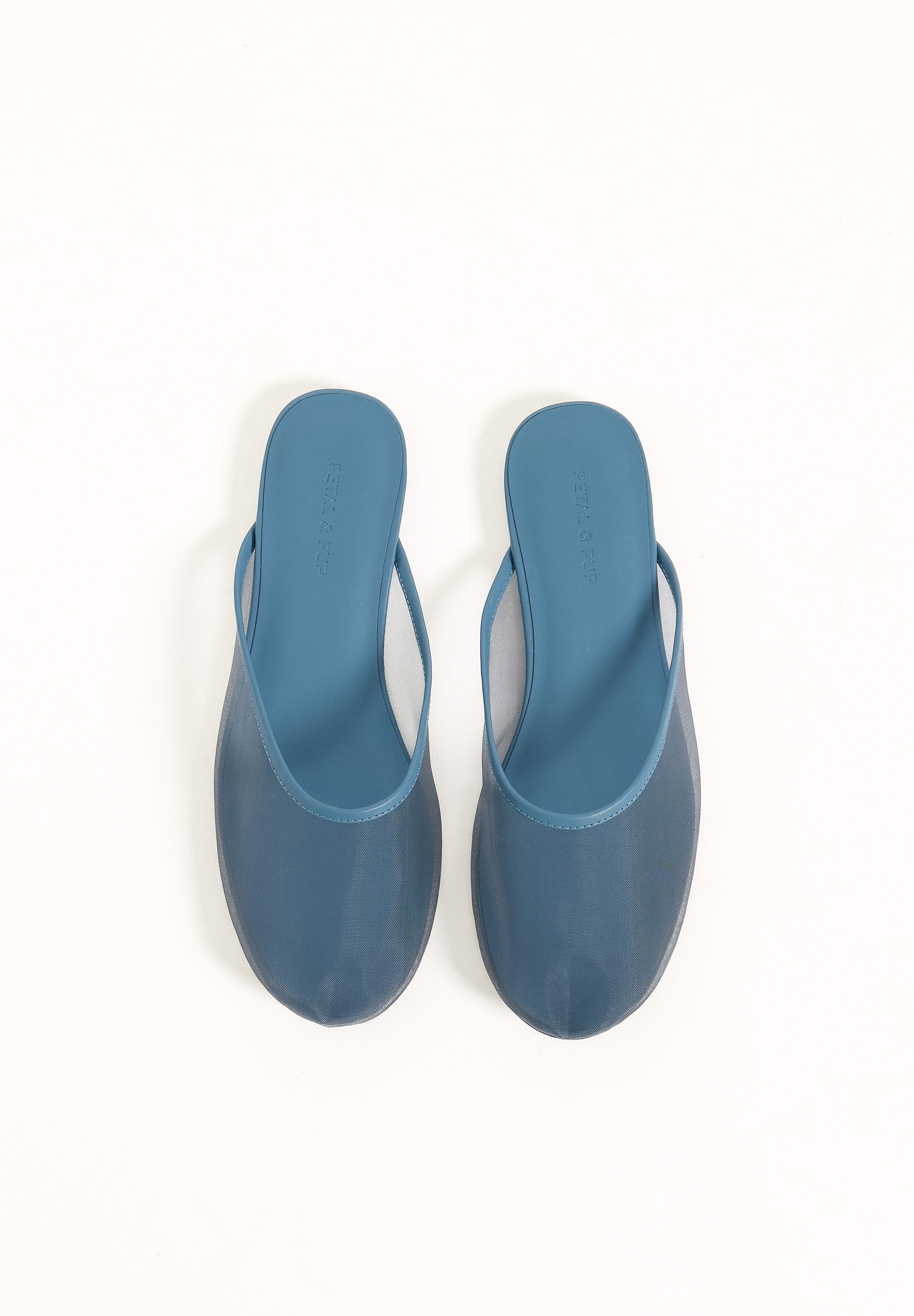 Gabrielle Mesh Flat - Slate Blue