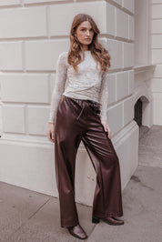 Bellie Twisted Mesh Top - Snake Print