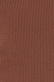 Fiana Knitted Top - Brown