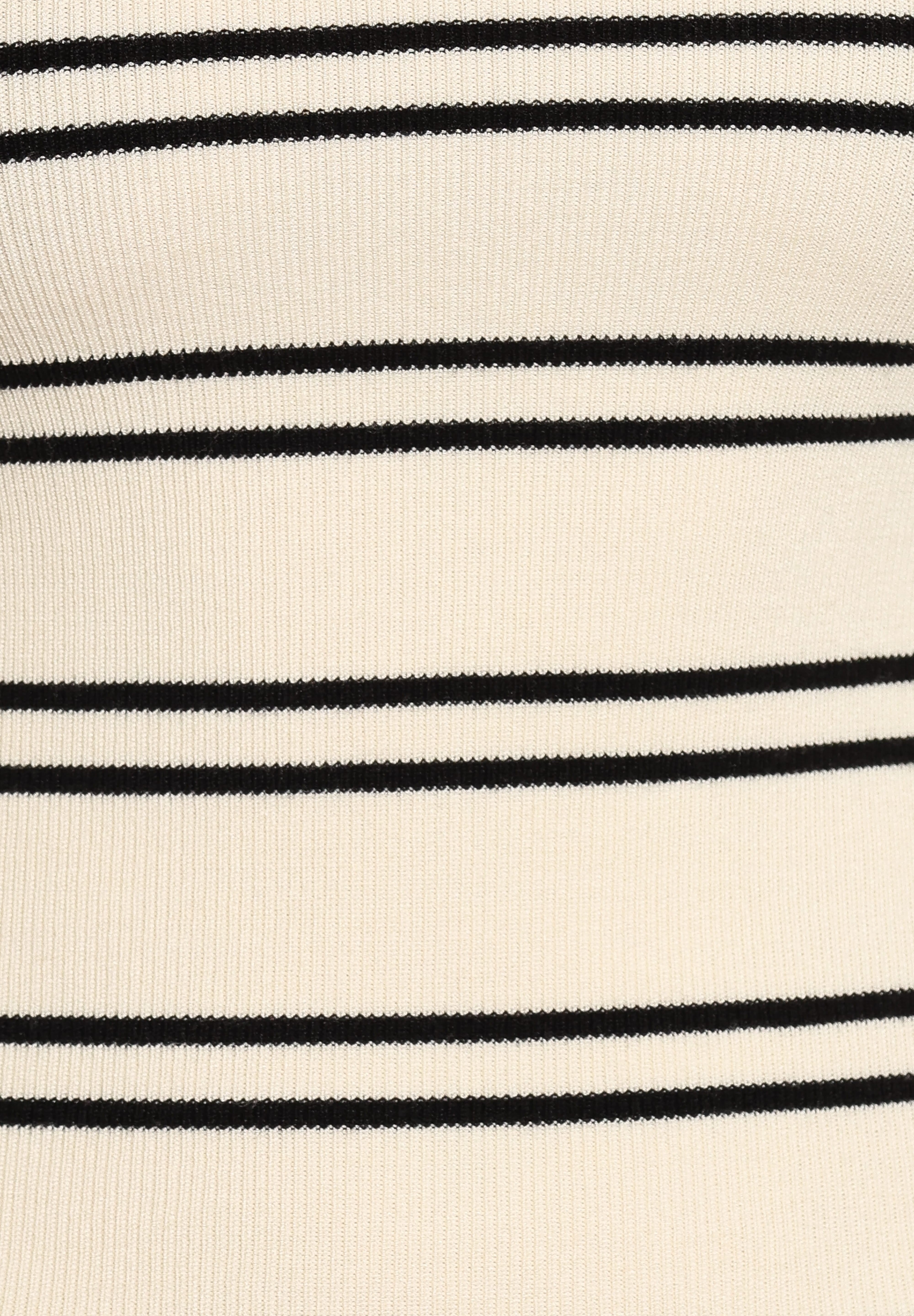 Presley Knit Top - Cream Black Stripe
