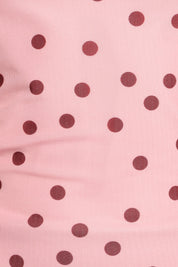 Tyla Mesh Long Sleeve Top - Pink Dot
